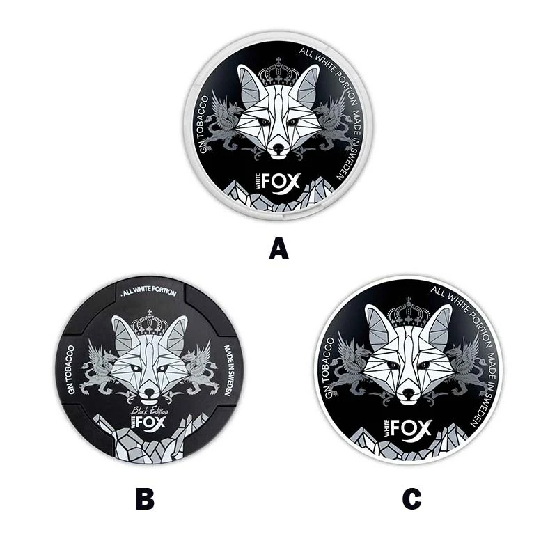 White Fox Nicotine Pouches Black 22.5MG