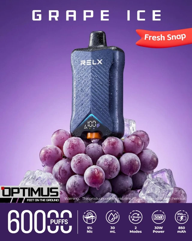 Relx Optimus 60000 puffs Grape Ice