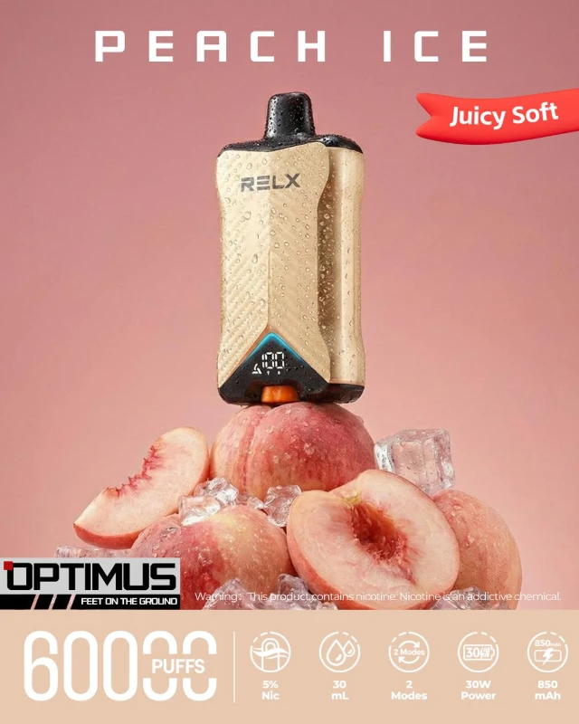 Relx Optimus 60000 puffs Peach Ice